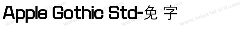 Apple Gothic Std字体转换